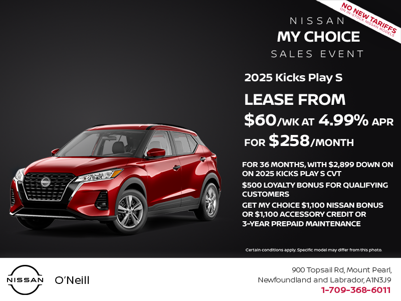 Get the 2025 Nissan Kicks Play Today!