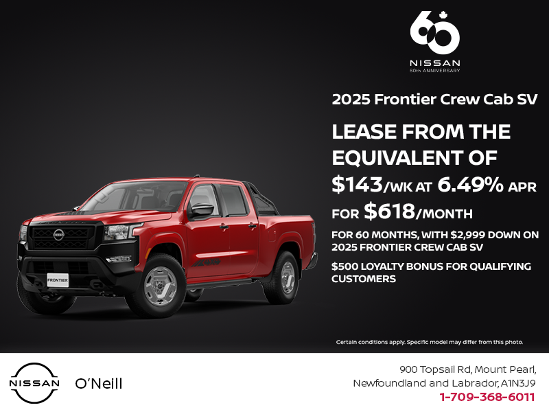Get the 2025 Nissan Frontier Today!