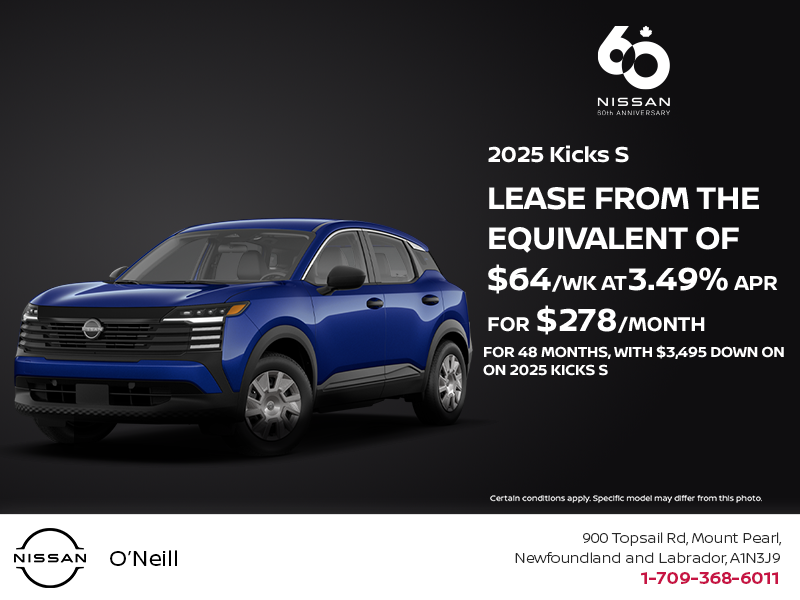 Get the 2025 Nissan Kicks S Today!