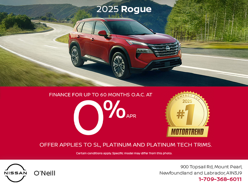 Get the 2025 Nissan Rogue Today!
