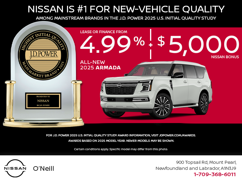 Get the 2025 Nissan Armada Today!