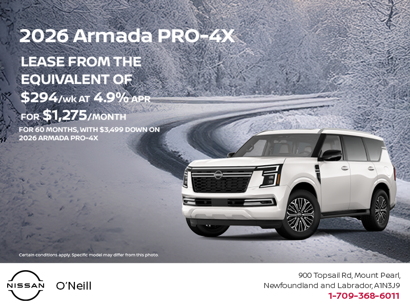 Get the 2026 Nissan Armada Today!