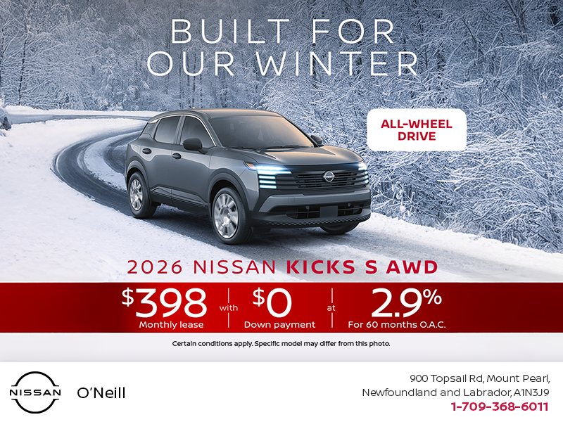 Get the 2026 Nissan Kicks S Today!