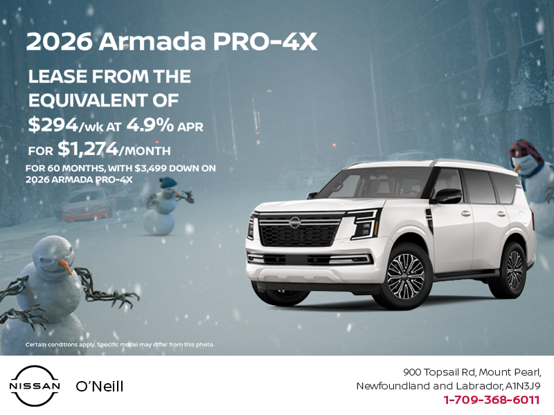 Get the 2026 Nissan Armada Today!