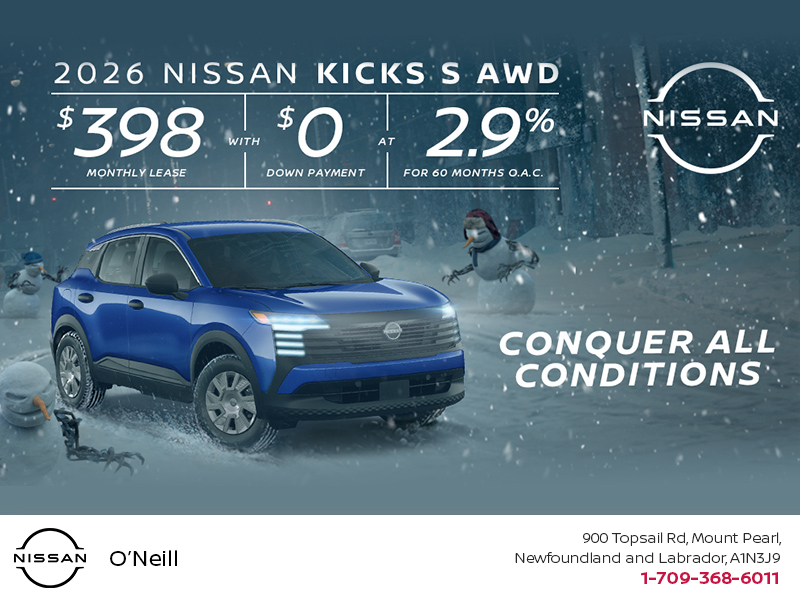 Get the 2026 Nissan Kicks S Today!