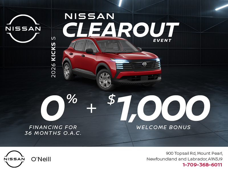 Get the 2026 Nissan Kicks S Today!