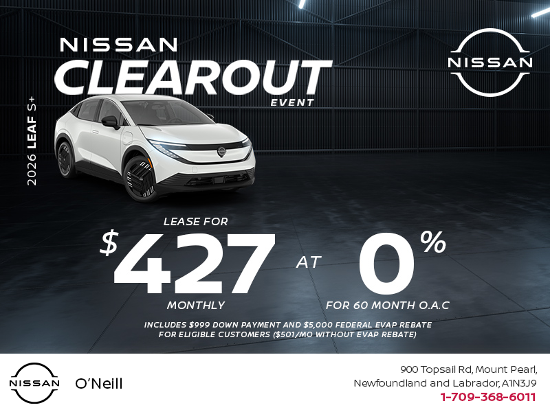 Get the 2026 Nissan Leaf S+!