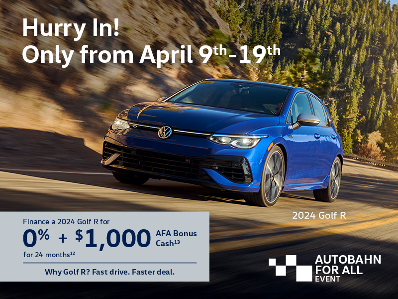 Get the 2024 Volkswagen Golf R