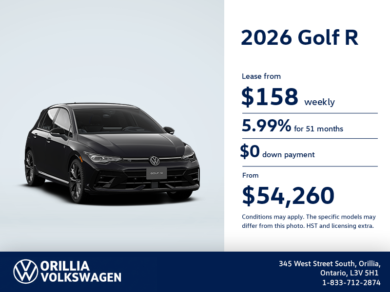 Get the 2026 Volkswagen Golf R