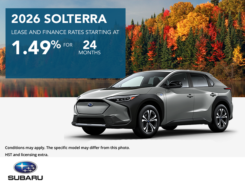 Get the 2026 Subaru Solterra Today!