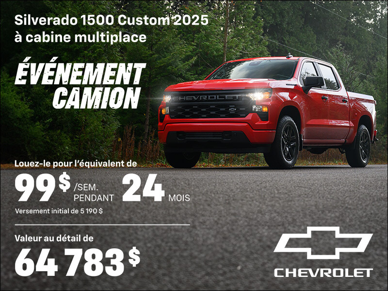 Procurez-vous le Chevrolet Silverado 1500 2025