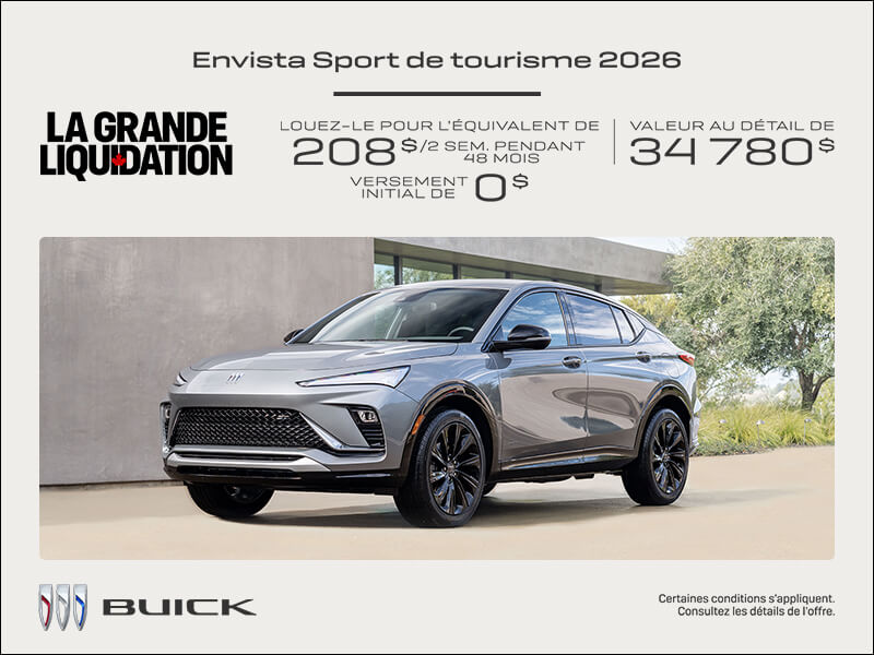 Procurez-vous la Buick Envista 2026