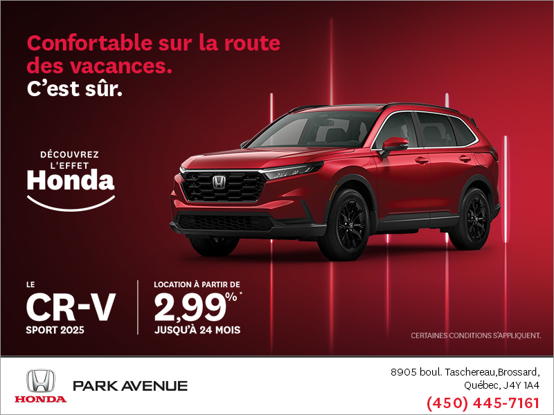 Obtenez le Honda CR-V 2025!