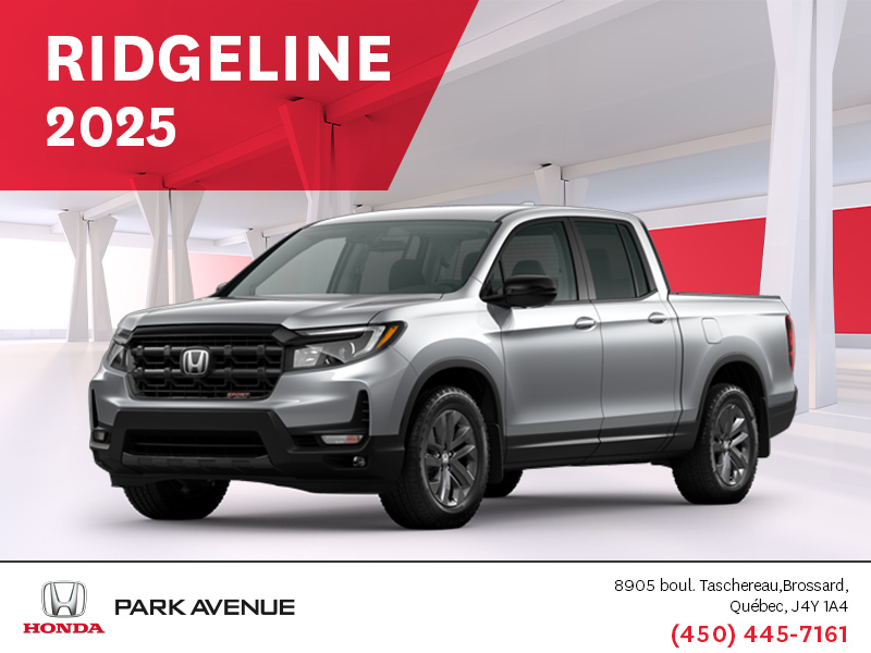 Obtenez le Honda Ridgeline 2025 !