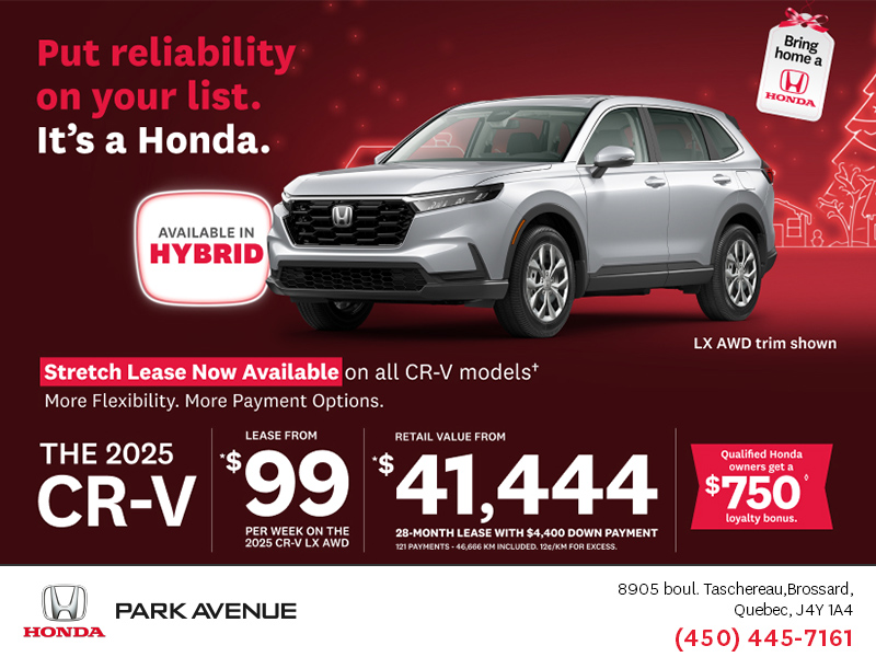 Get the 2025 Honda CR-V!