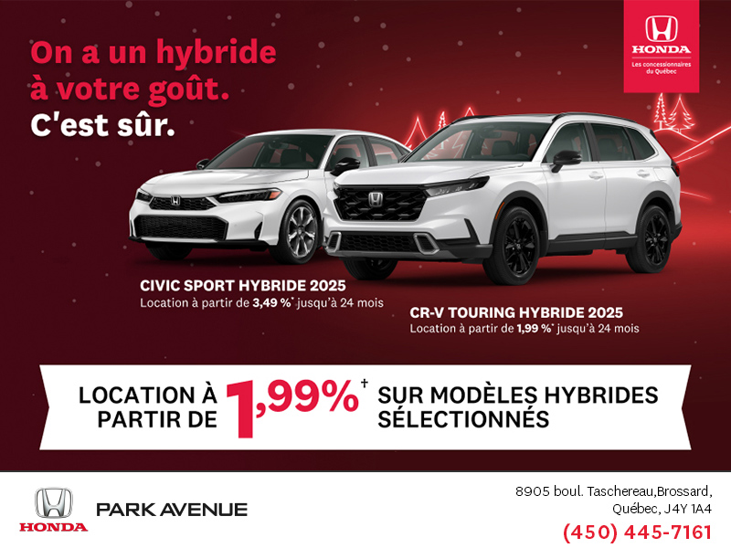 L'événement mensuel Honda !