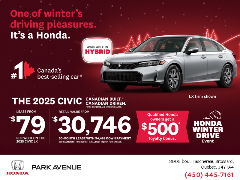 Get the 2025 Honda Civic!