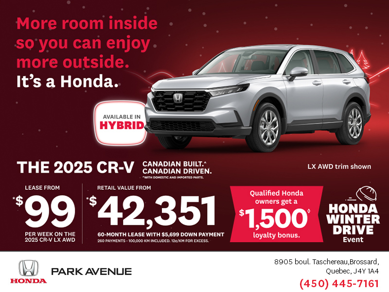 Get the 2025 Honda CR-V!