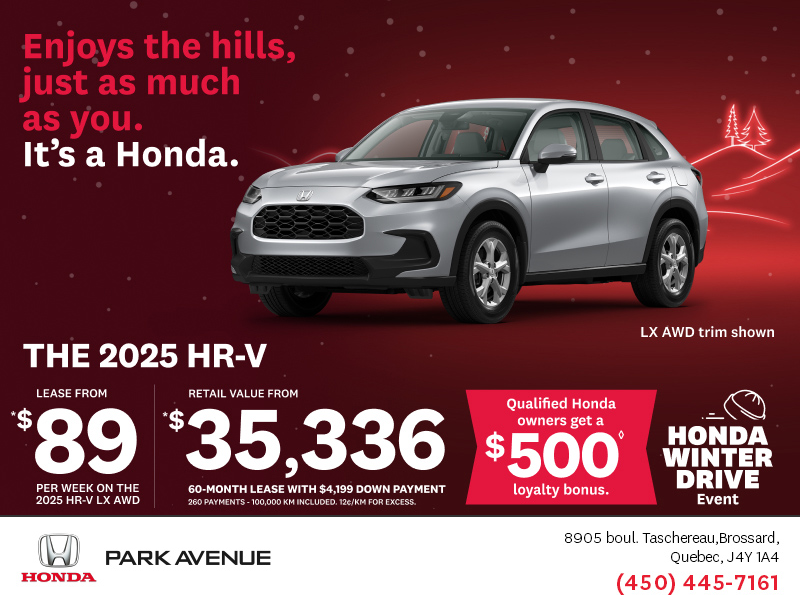 Get the 2025 Honda HR-V!