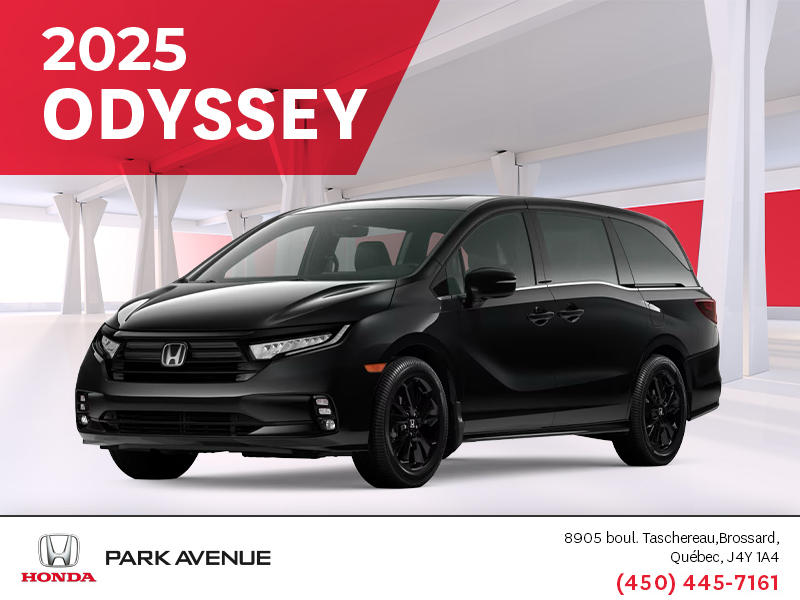 Obtenez le Honda Odyssey 2025 !