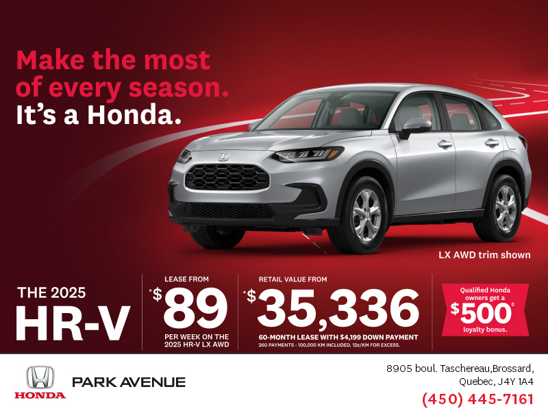 Get the 2025 Honda HR-V!