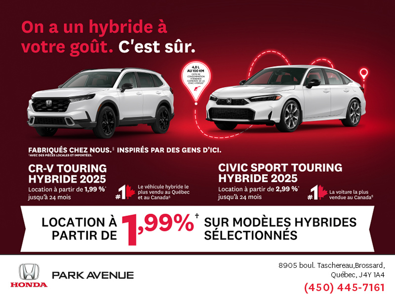 L'événement mensuel Honda !