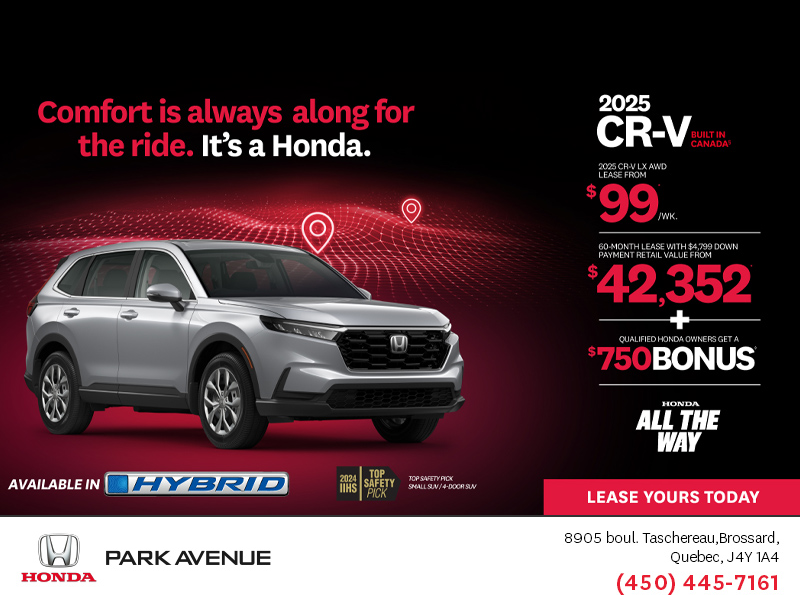 Get the 2025 Honda CR-V!
