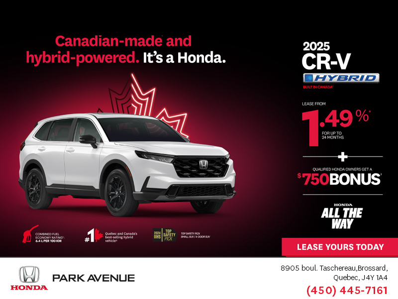 Get the 2025 Honda CR-V Hybrid!