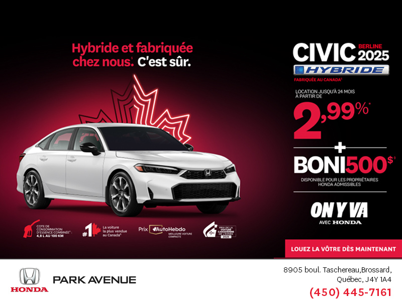 L'événement mensuel Honda !