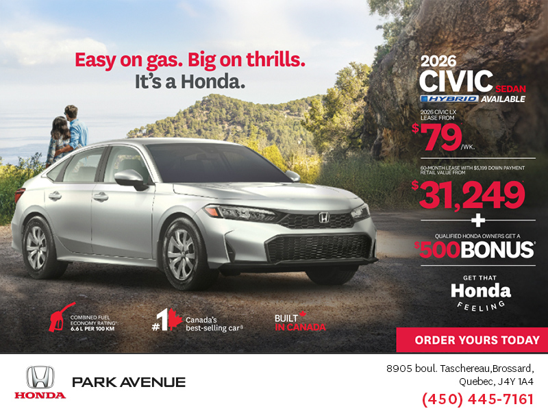 Get the 2026 Honda Civic Sedan Hybrid!