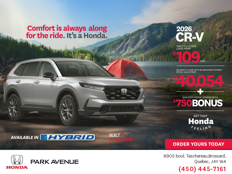 Get the 2026 Honda CR-V!