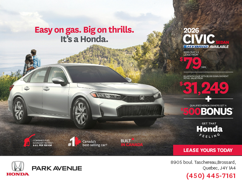 Get the 2026 Honda Civic Sedan!