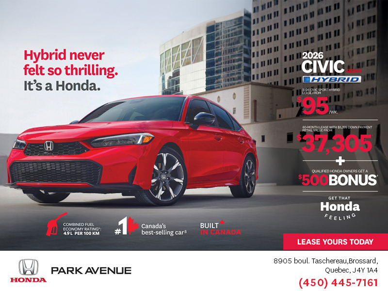 Get the 2026 Honda Civic Sedan Hybrid!
