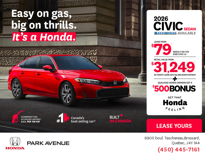 Get the 2026 Honda Civic Sedan!