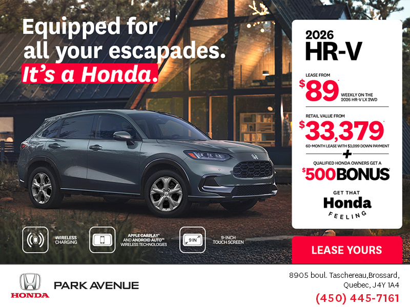 Get the 2026 Honda HR-V!