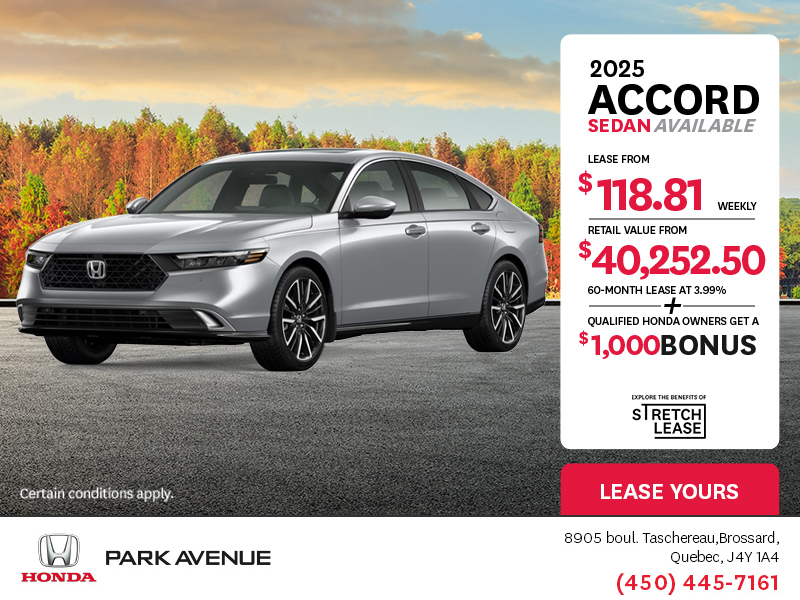 Get the 2025 Honda Accord!
