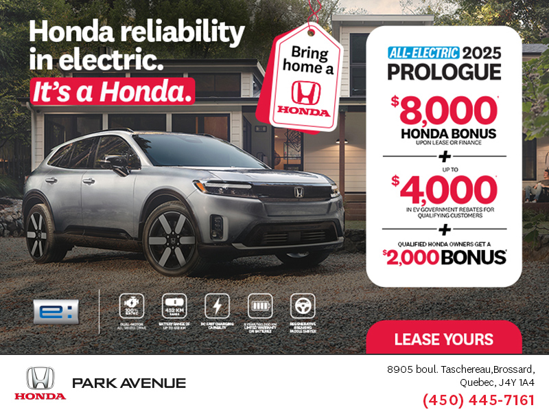 Get the 2025 Honda Prologue!