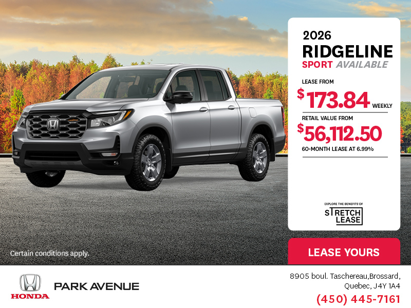 Get the 2025 Honda Ridgeline!