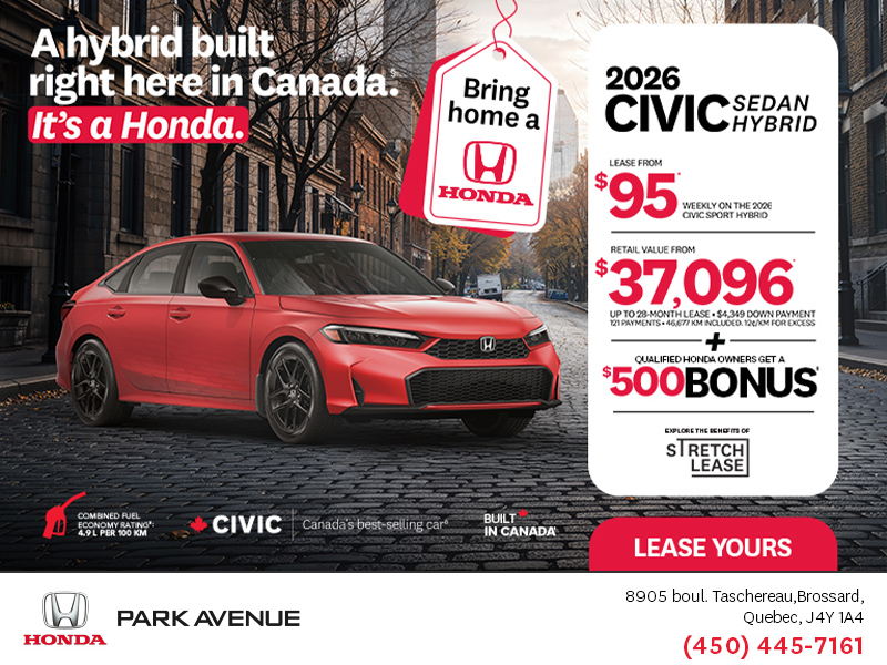 Get the 2026 Honda Civic Sedan Hybrid!