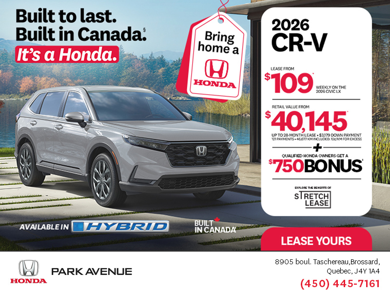 Get the 2026 Honda CR-V!