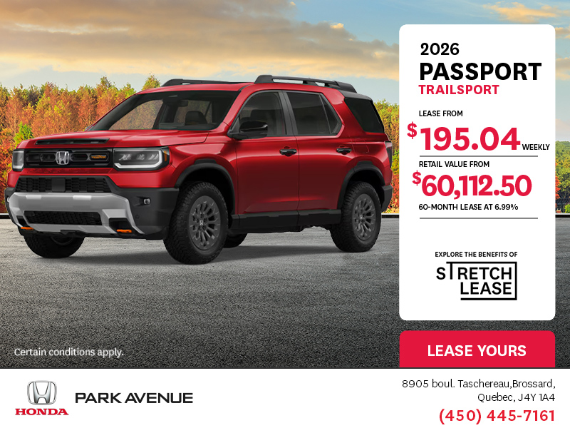 Get the 2026 Honda Passport!