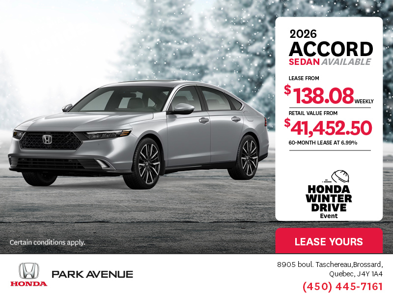 Get the 2026 Honda Accord!