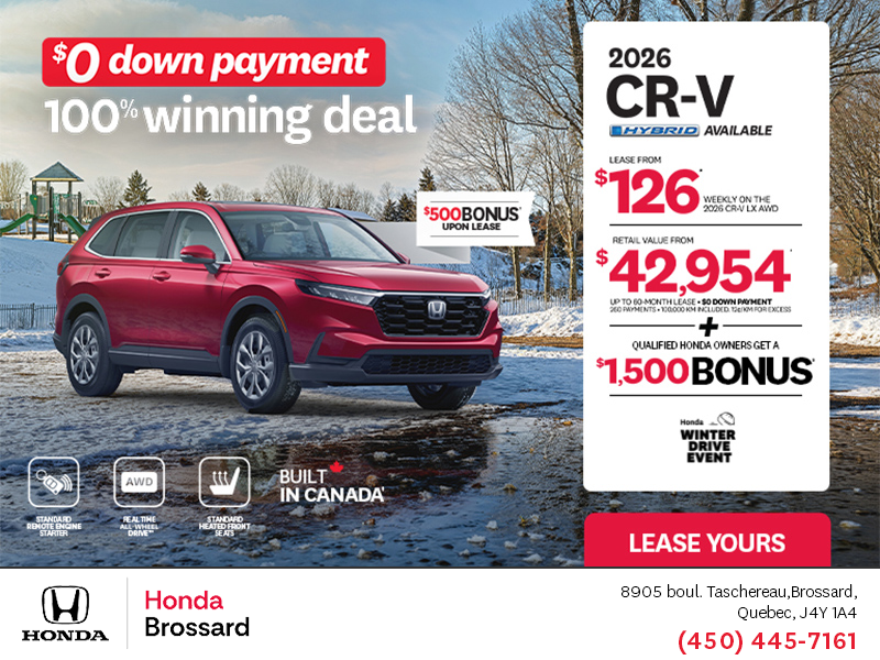 Get the 2026 Honda CR-V!
