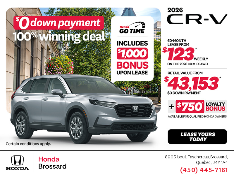Get the 2026 Honda CR-V!
