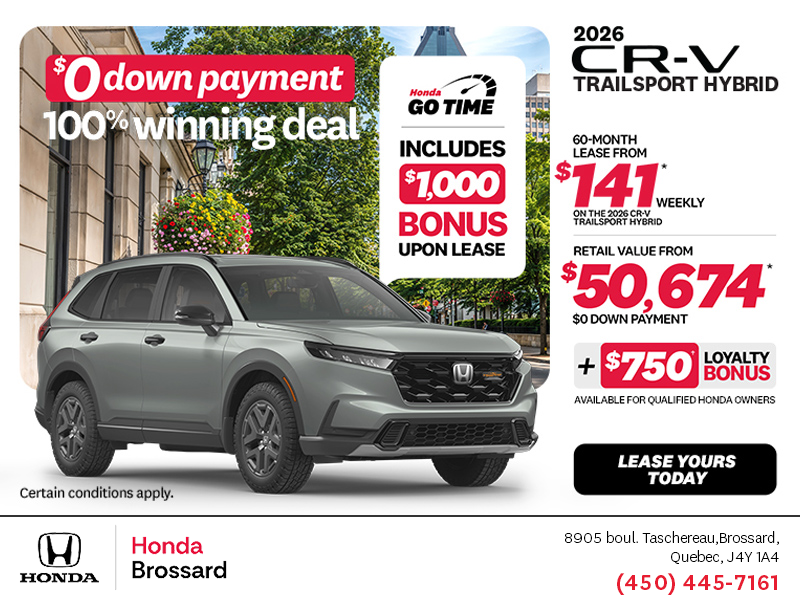 Get the 2026 Honda CR-V Hybrid!