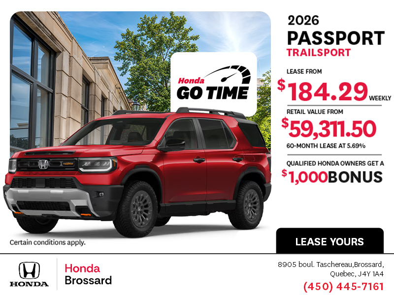 Get the 2026 Honda Passport!