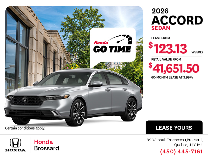 Get the 2026 Honda Accord!