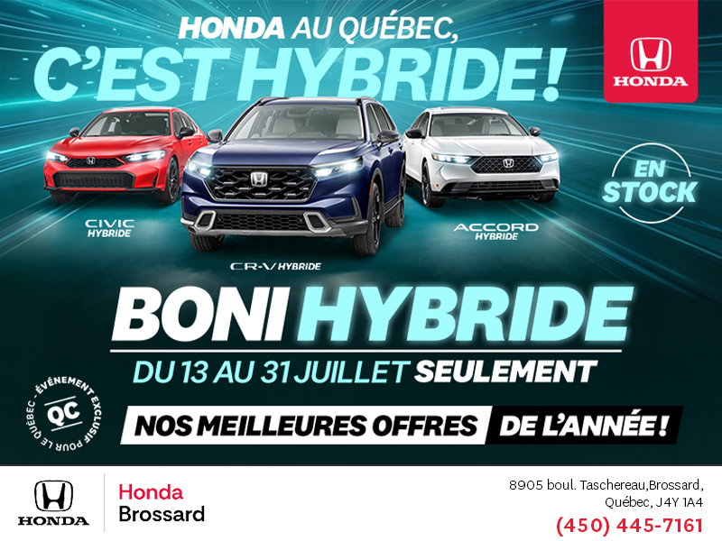 L'événement mensuel Honda !
