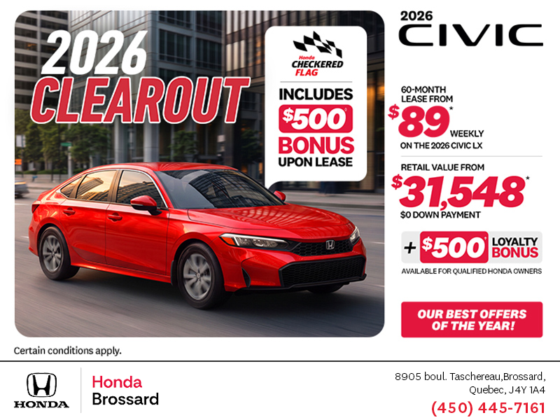 Get the 2026 Honda Civic!