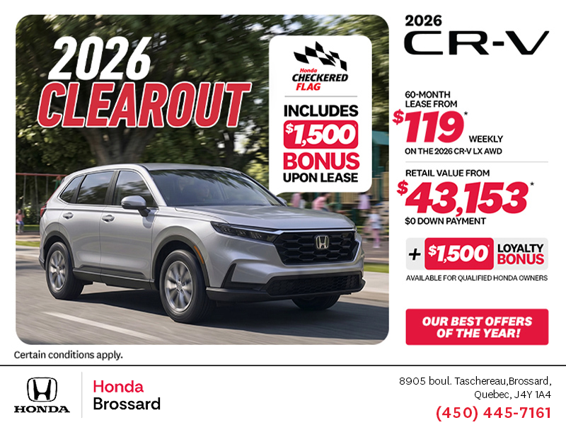 Get the 2026 Honda CR-V!